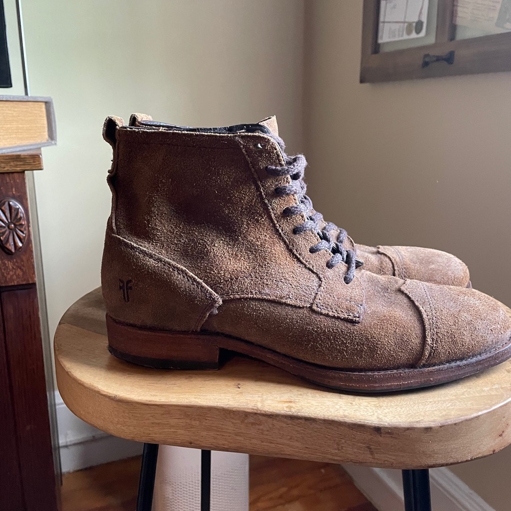 COPY - Frye light brown suede boots